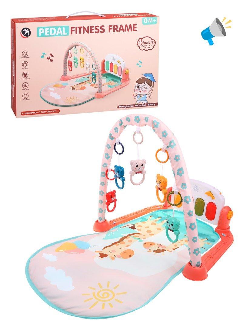 Коврик развивающий, звук, эл.пит. ААх3 не вх.в компл., коробка, в ассортименте