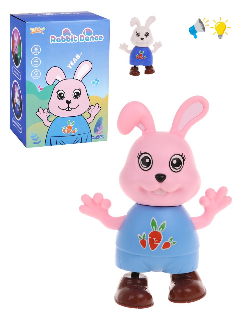 Заяц, свет, звук, эл. пит. ААх3 не вх. в компл., в ассорт., коробка