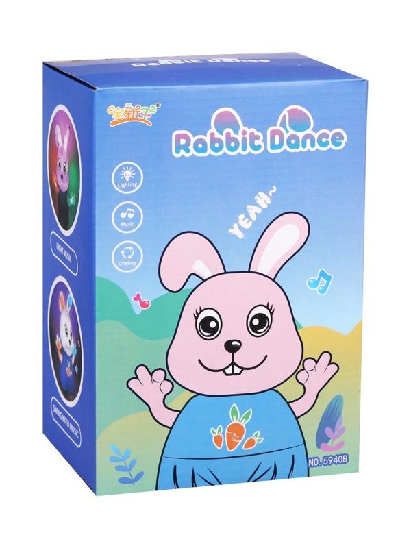 Заяц, свет, звук, эл. пит. ААх3 не вх. в компл., в ассорт., коробка