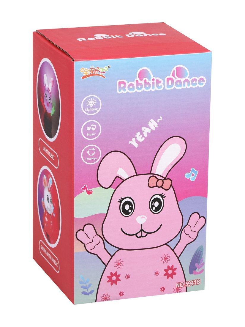 Заяц, свет, звук, эл. пит. ААх3 не вх. в компл., в ассорт., коробка