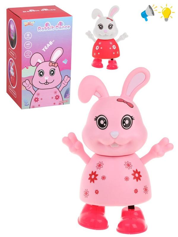 Заяц, свет, звук, эл. пит. ААх3 не вх. в компл., в ассорт., коробка