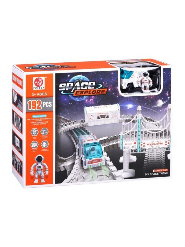 Игровой набор Автотрек, в комплекте: деталей-предметов 192шт., тестовые
элемент питания AG3/LR41*3шт., не входят AAA*2шт., коробка