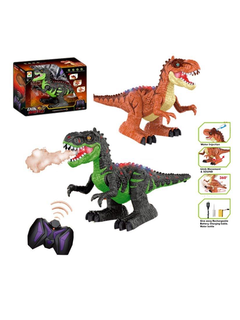 Динозавр на ИК управлении, свет, звук, пар, встр. аккум. 4.8V, эл.пит. ААх2 не
вх. в компл., USB кабель, в ассорт., коробка