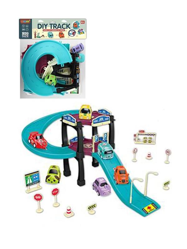 Игровой набор Паркинг, в комплекте: деталей/предметов 18шт., транспорт 3шт.,
наклейка, пакет, в ассортименте