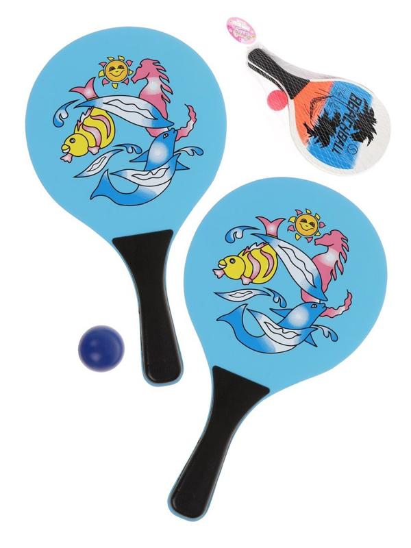 Ракетки пляжные 18,5 *33 см. с шариком