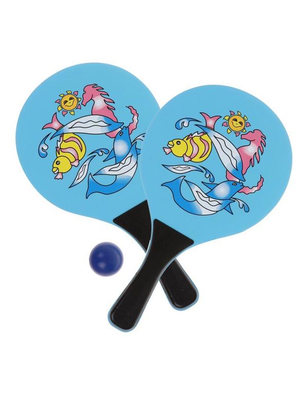 Ракетки пляжные 18,5 *33 см. с шариком