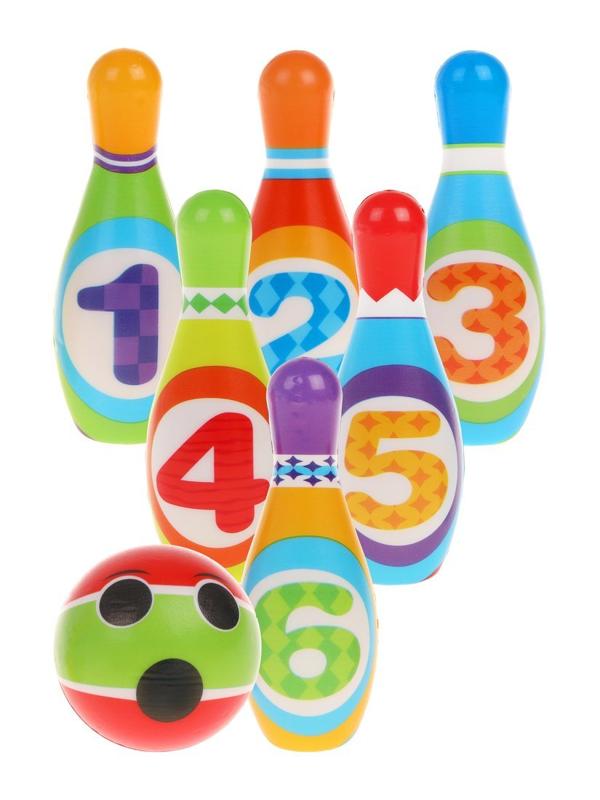 Игра напольная: кегли-боулинг детский Весёлые Цифры