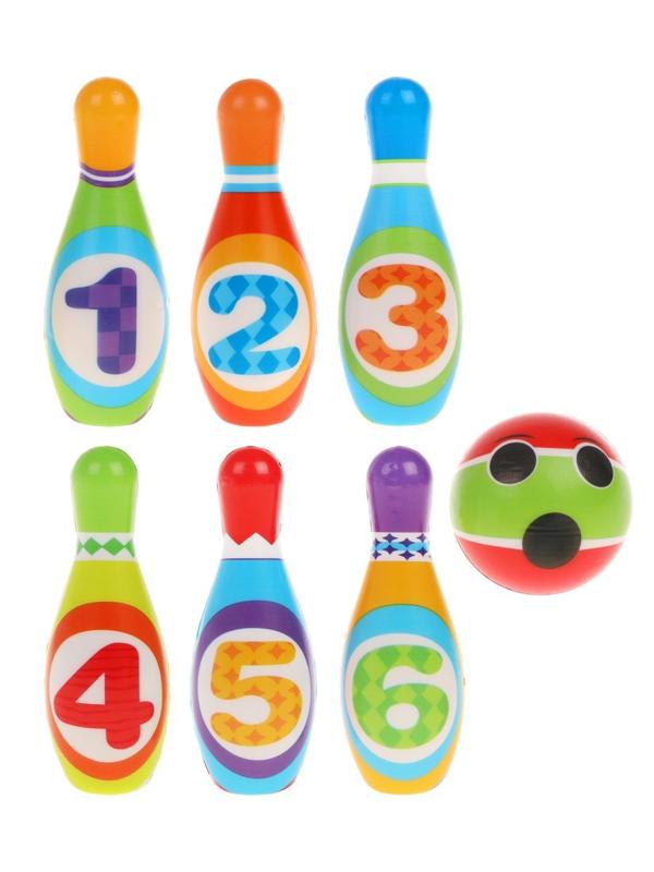 Игра напольная: кегли-боулинг детский Весёлые Цифры