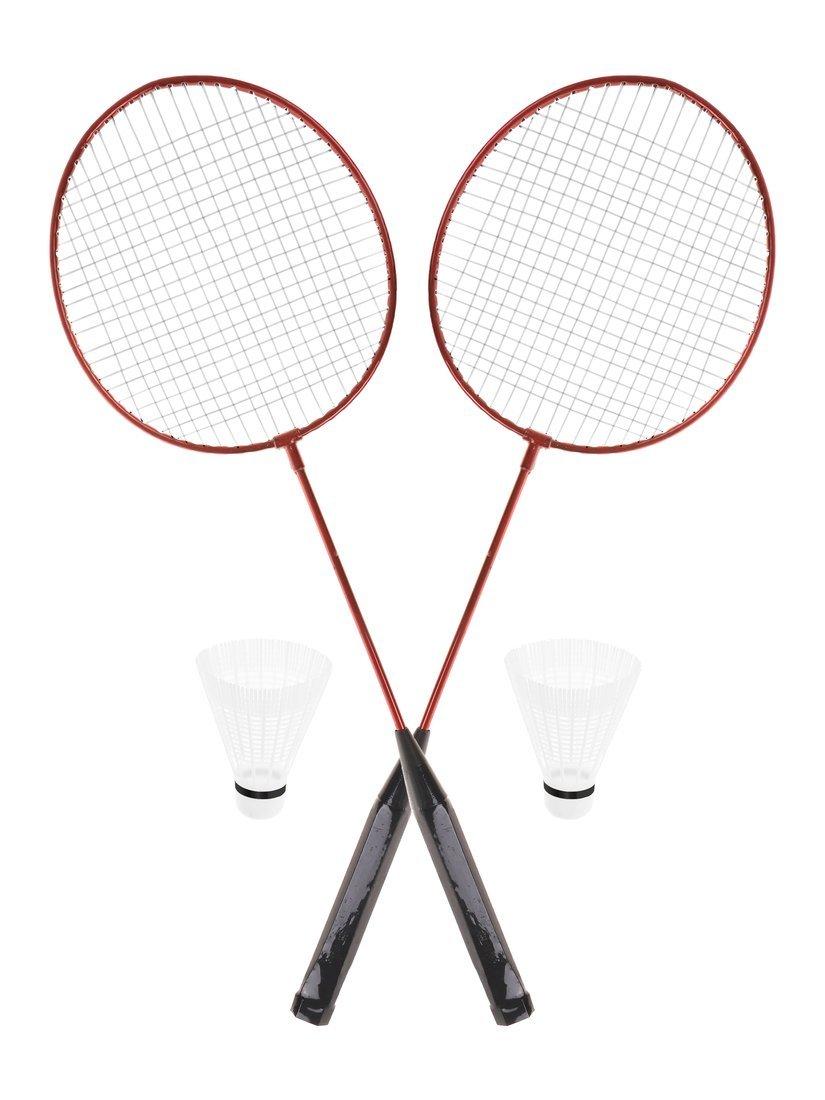 Бадминтон металлический 2 ракетки 63х20,5 см., волан 2 шт., сетка, в ассорт.