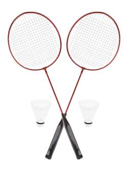 Бадминтон металлический 2 ракетки 63х20,5 см., волан 2 шт., сетка, в ассорт.