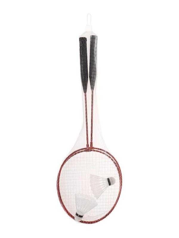 Бадминтон металлический 2 ракетки 63х20,5 см., волан 2 шт., сетка, в ассорт.