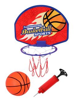 Набор для игры в баскетбол; щит 28,21,5 см. кольцо17 см., мяч 12 см., насос