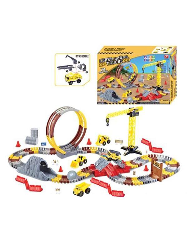 Игровой набор Автотрек, в комплекте: деталей-предметов 191шт, элемент питания
АА*1шт не входит в комплект, коробка