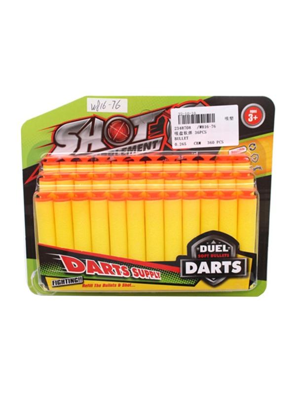 Набор пуль, мягкие пули с присосками 36шт., блистер