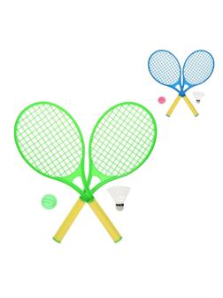 Набор ракетки детские 50 см, волан, мяч, в ассортименте