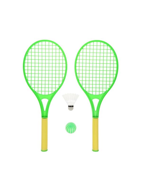 Набор ракетки детские 50 см, волан, мяч, в ассортименте