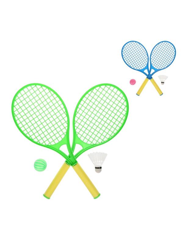 Набор ракетки детские 50 см, волан, мяч, в ассортименте