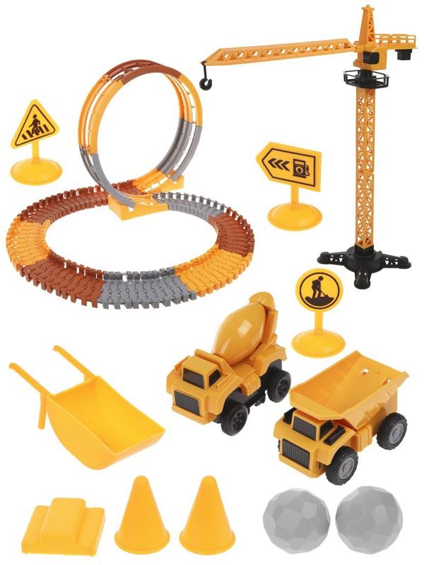 Игровой набор Автотрек, в комплекте: деталей-предметов 80шт., элемент питания
АА*1шт. не входит в комплект, коробка