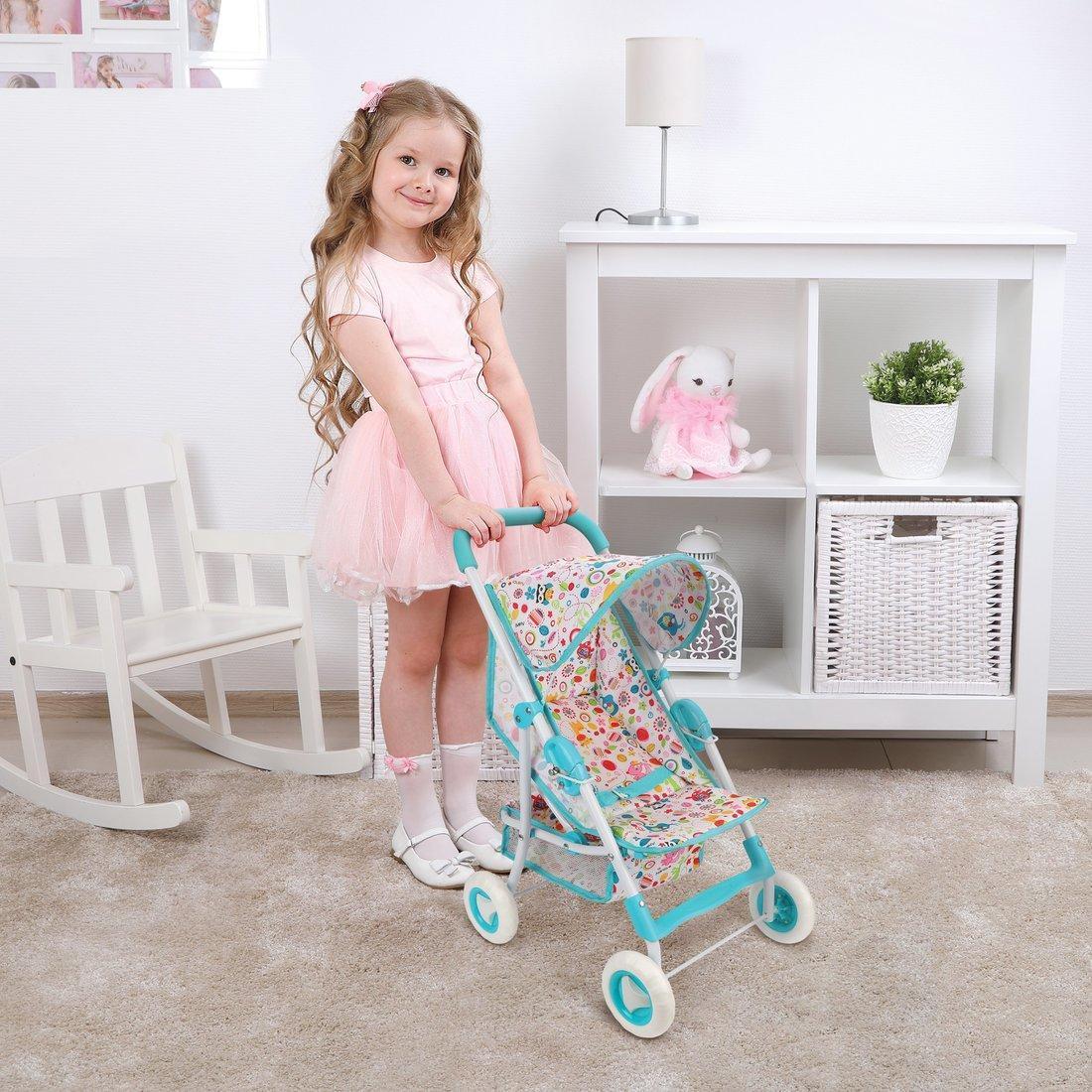 Коляска прогулочная Фантазия , голуб., 43*35*62см.