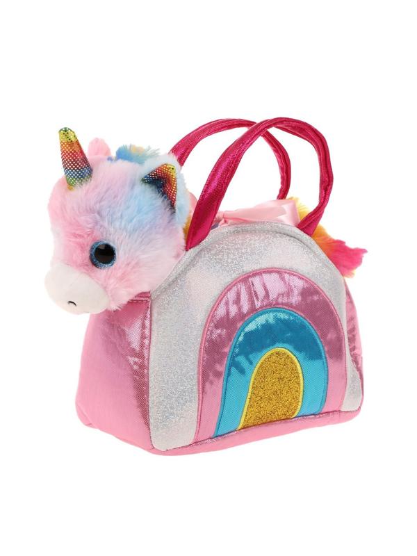 Единорог Радуга 18 см в сумочке
