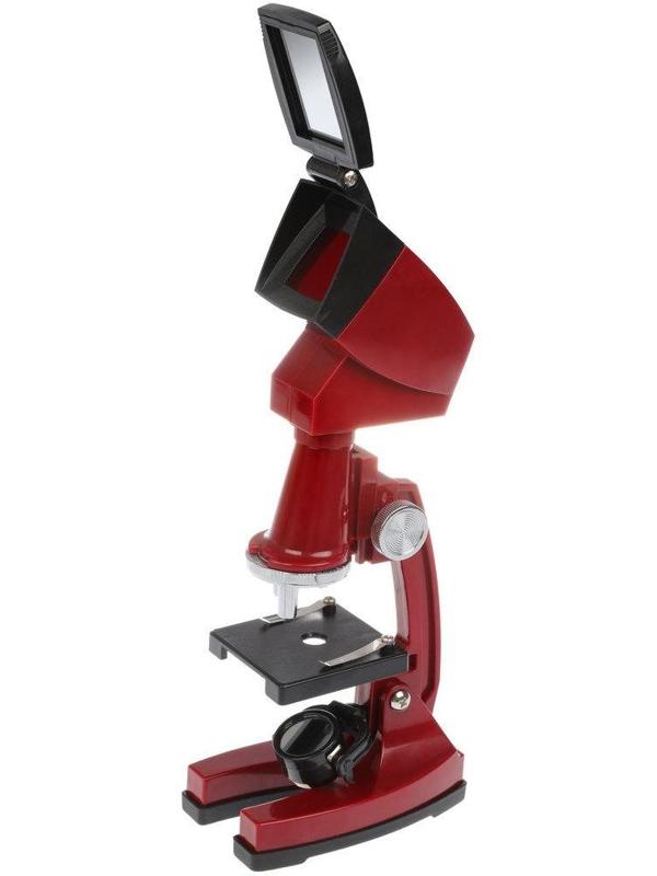 Микроскоп детский, 90х увеличение, 3 объектива, аксессуары, эл.пит.AA*2 шт. не
вх.в комплект, кор