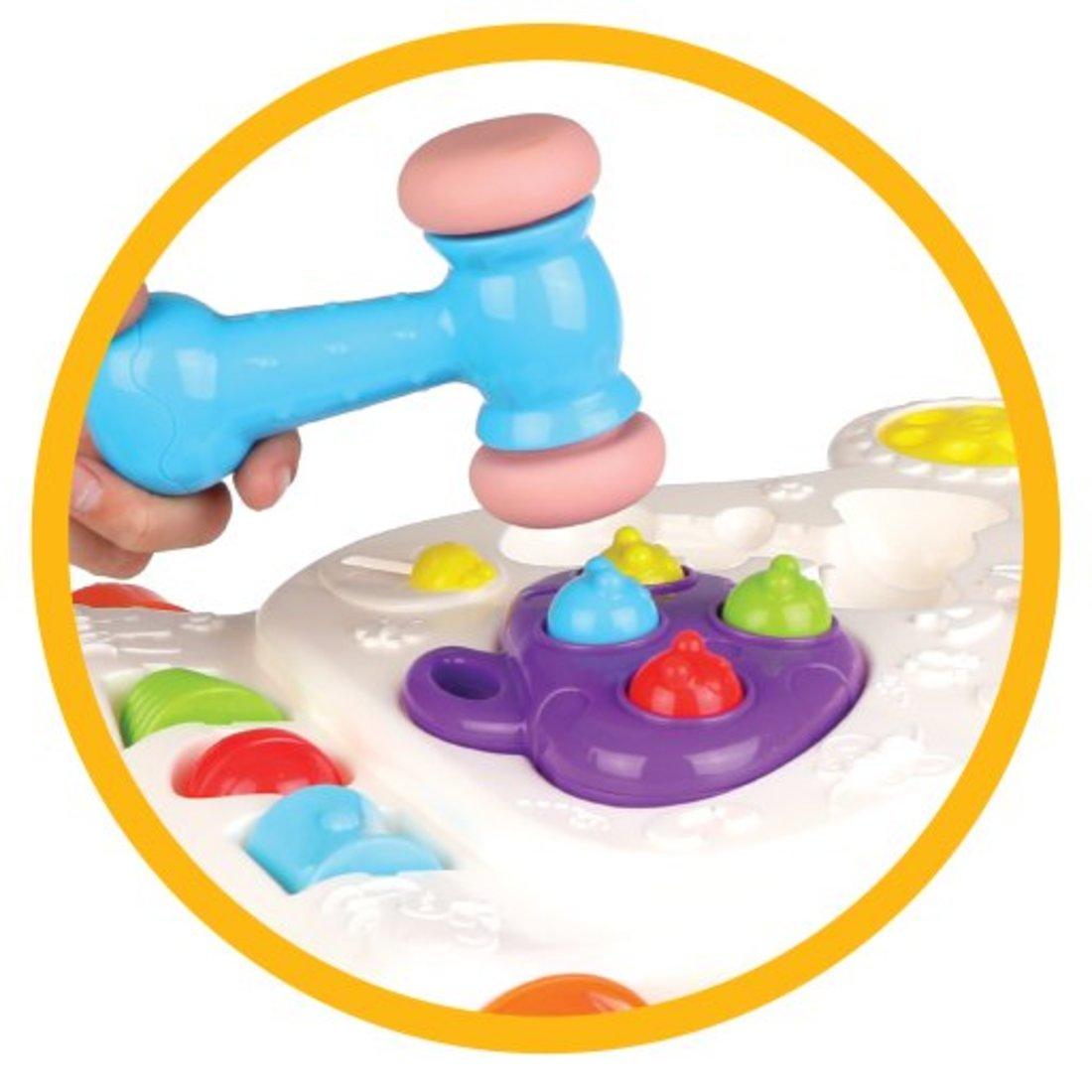 Каталка-ходунок Первые шажочки с муз. молоточком, 3AG13 включ.