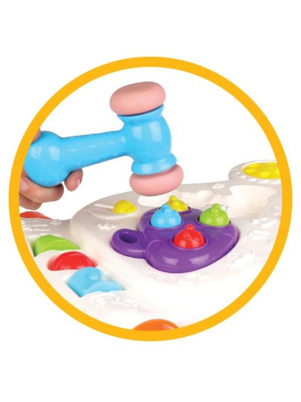 Каталка-ходунок Первые шажочки с муз. молоточком, 3AG13 включ.