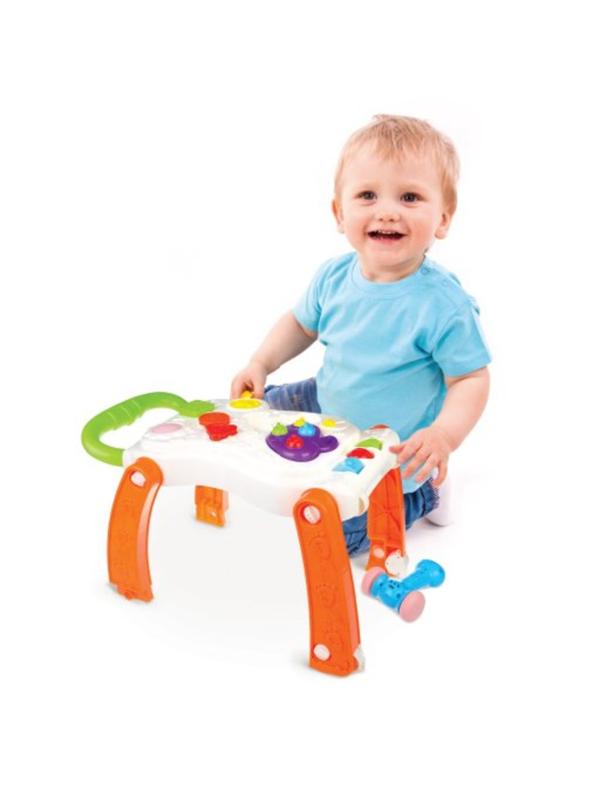 Каталка-ходунок Первые шажочки с муз. молоточком, 3AG13 включ.