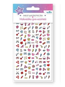 Набор детских наклеек для ногтей. Милые сладости