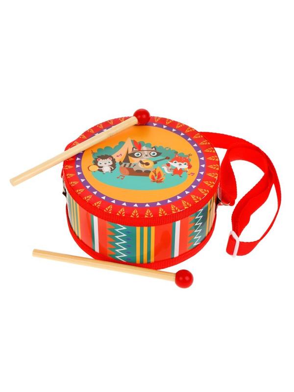 Барабан с палочками, 15 см