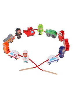 Шнуровка-фигурки Транспорт: 12 дет.