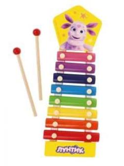 ДЕФЕКТ УПАКОВКИ Ксилофон Лунтик: 2 палочки, 8 нот