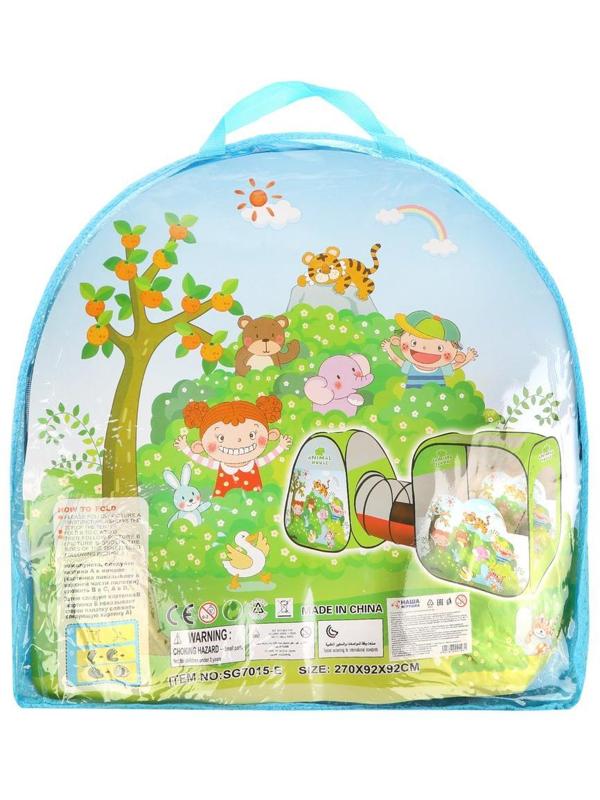 Палатка игровая с туннелем Волшебный сад