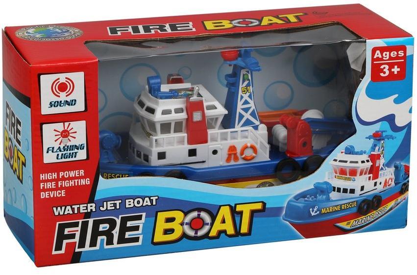Корабль пожарный эл., свет, звук, эл.пит.AA*3шт.не вх.в комплект, коробка