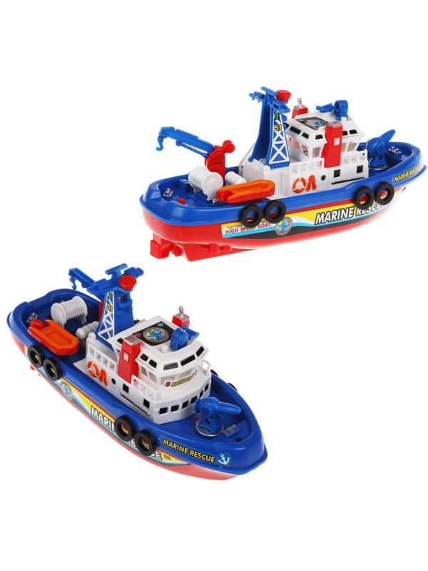 Корабль пожарный эл., свет, звук, эл.пит.AA*3шт.не вх.в комплект, коробка