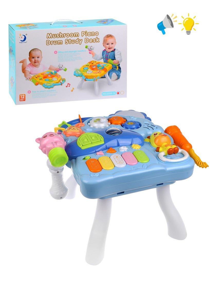 Столик развивающий Друзья, микрофон, молоточек в компл., свет, звук,
эл.пит.АА*3 не вх.в компл., в асс., кор