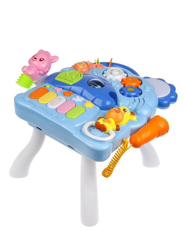 Столик развивающий Друзья, микрофон, молоточек в компл., свет, звук,
эл.пит.АА*3 не вх.в компл., в асс., кор