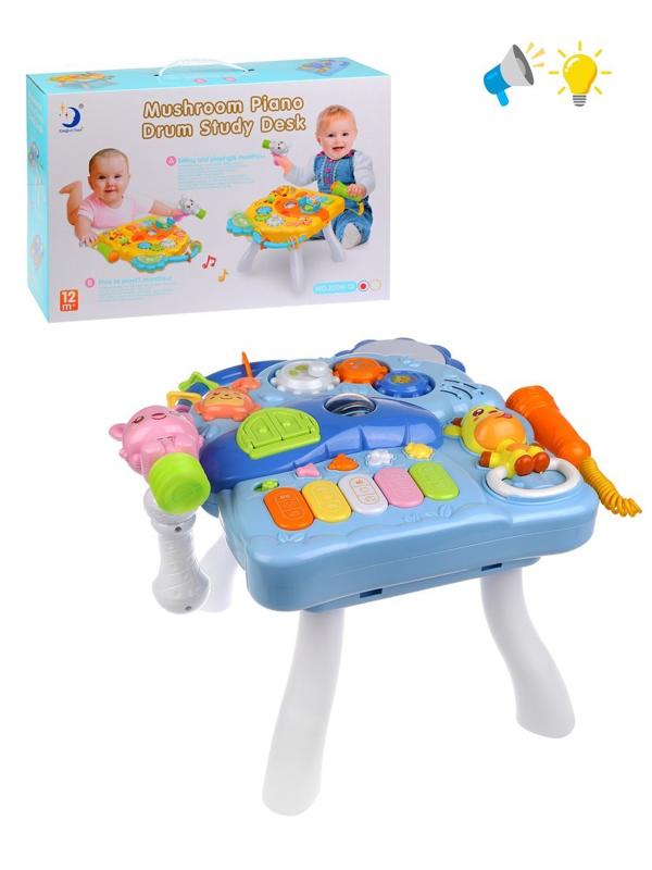 Столик развивающий Друзья, микрофон, молоточек в компл., свет, звук,
эл.пит.АА*3 не вх.в компл., в асс., кор