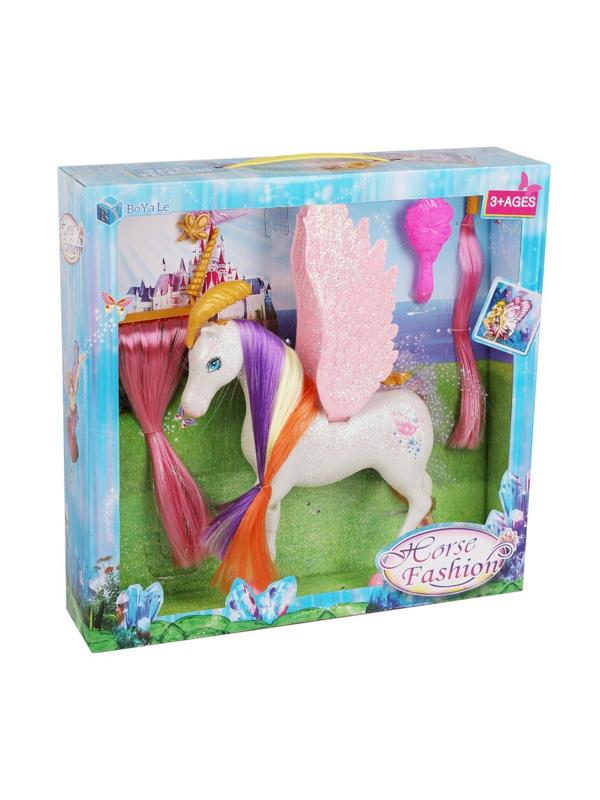 Игр. набор фигурка сказочного животного Лошадка с крыльями , в компл. предм.
6шт., кор