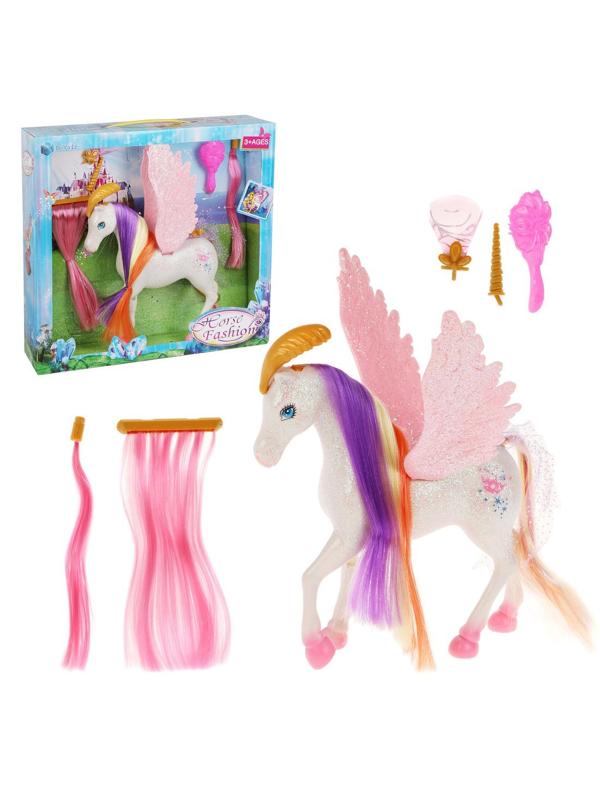 Игр. набор фигурка сказочного животного Лошадка с крыльями , в компл. предм.
6шт., кор