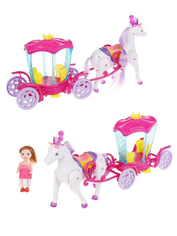 Игр. набор Карета, в компл. предметов 2шт., эл.пит.2*AA не вх.и 3*AG13 вх.в
компл., кор.