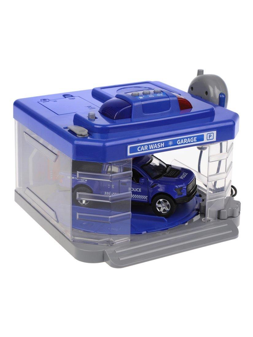 Игр.набор Автомойка, в комплекте: предметов 2шт., машина металл., откр.двери,
эл.пит.АА*3шт.не вх.в комплект, коробка