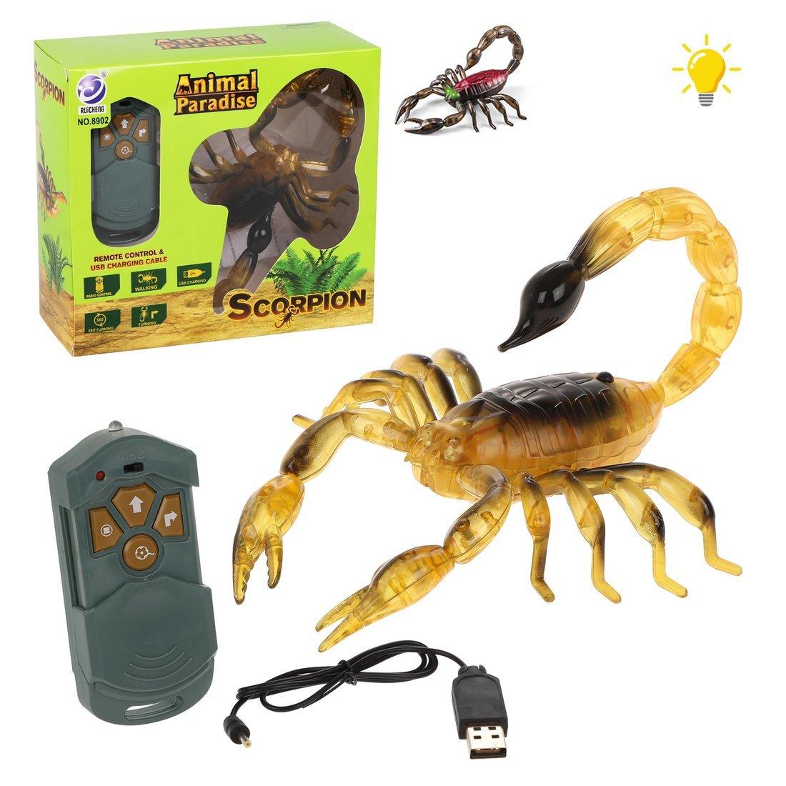 Скорпион на ИК управлении, 4 канала, свет, з/у USB, эл.пит. АА*2 не вх.в
компл., в ассорт.