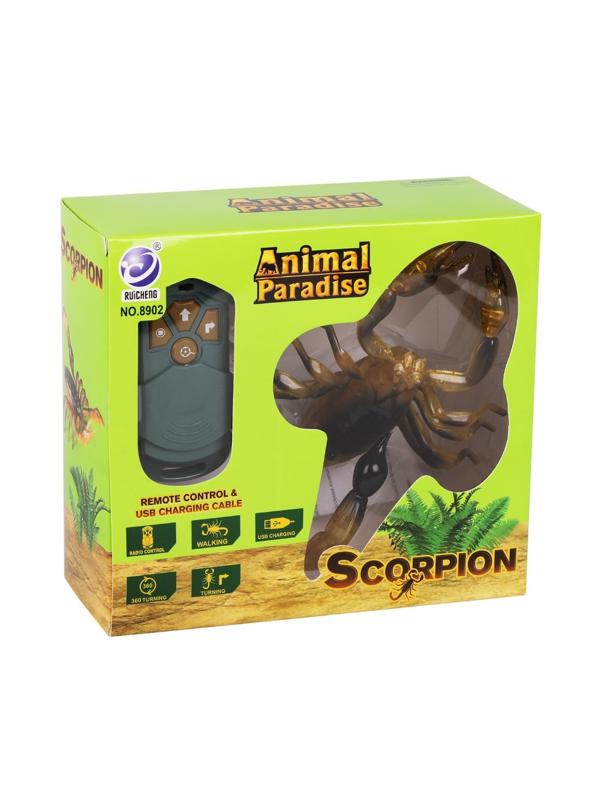 Скорпион на ИК управлении, 4 канала, свет, з/у USB, эл.пит. АА*2 не вх.в
компл., в ассорт.