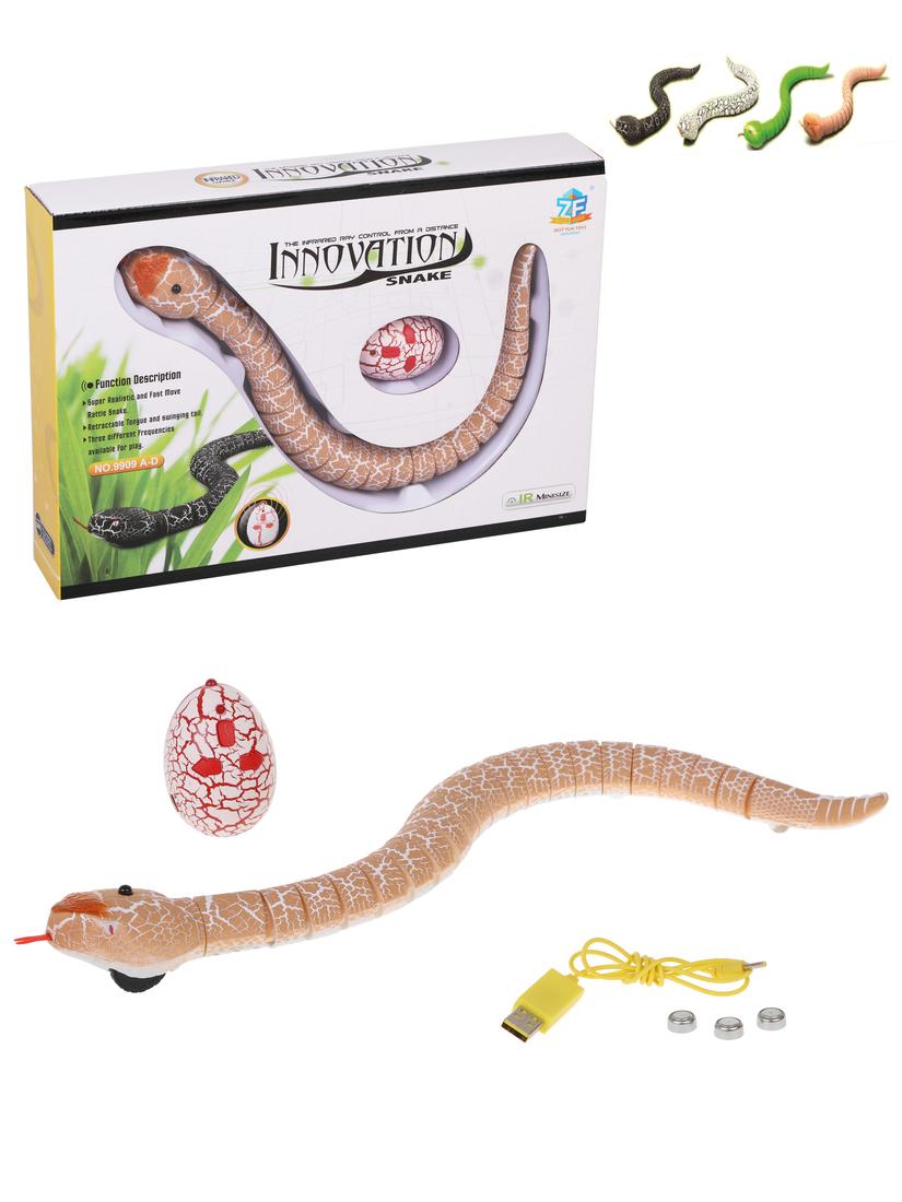 Змея р/у, пульт д/у 3 канала, эл.пит. 3.7V 75MAH, пульт AG13*3, вх.в компл.,
кор., в ассорт.