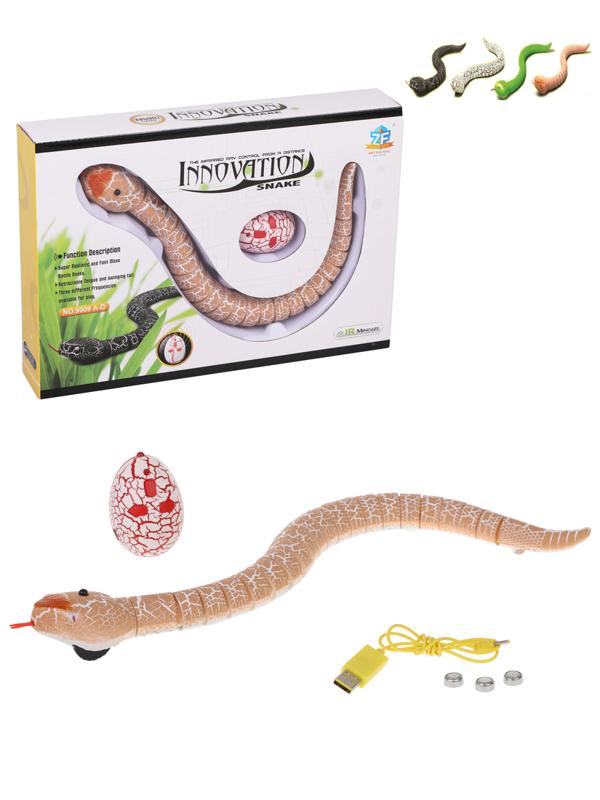 Змея р/у, пульт д/у 3 канала, эл.пит. 3.7V 75MAH, пульт AG13*3, вх.в компл.,
кор., в ассорт.