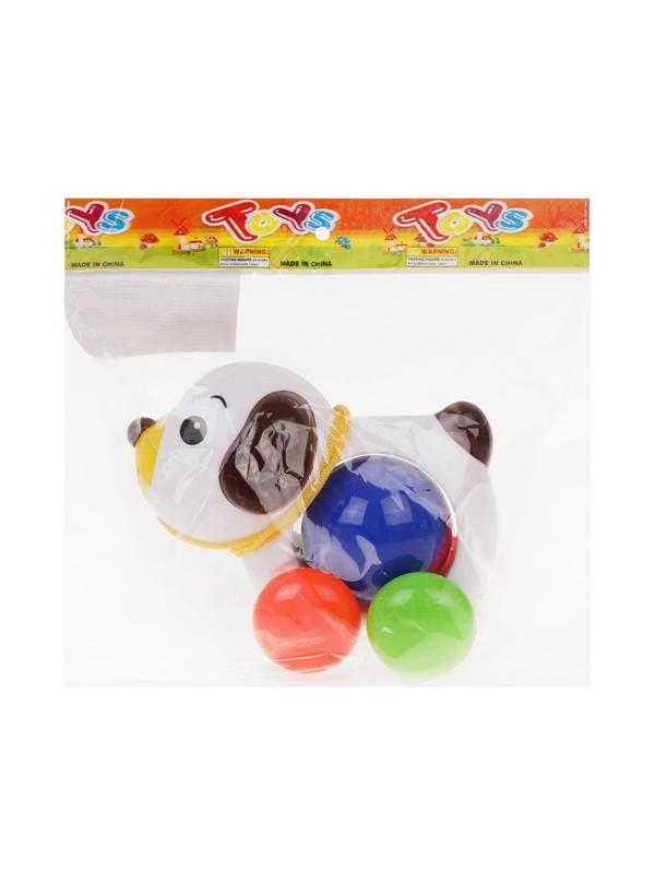 Каталка Щенок на веревочке, пакет