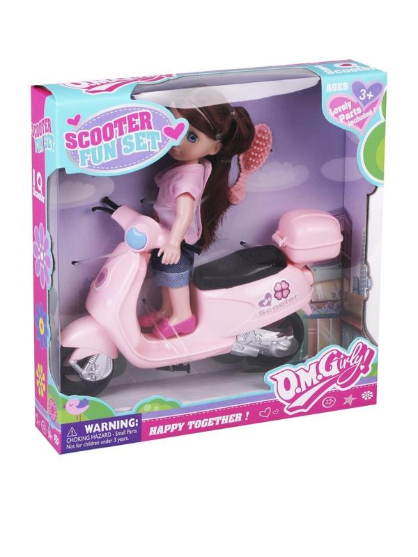 Игр. наб.  На прогулке, в компл. кукла 15см., предм. 2шт., в ассорт., кор.