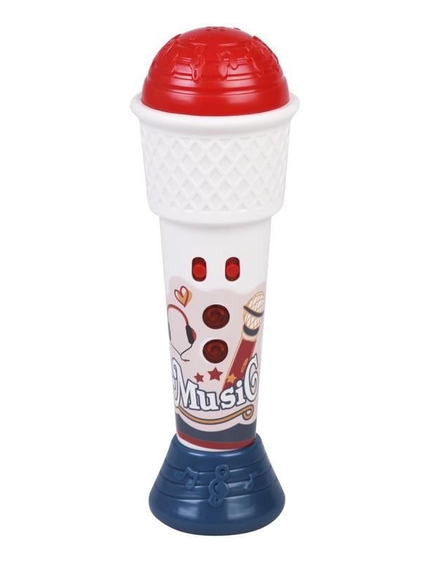 Микрофон дет. свет, звук, эл. пит. ААх2, не вх. в компл., коробка