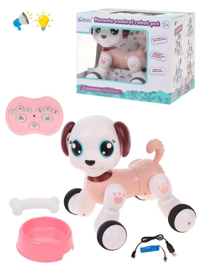 Щенок на ИК управлении, свет, звук, встроен. аккум. 3,7V, USB з/у, эл. пит.
ААх2 шт. не вх. в компл., в ассорт., коробка